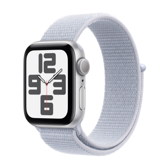 Apple Watch SE2 v3 GPS 40mm Silver Alu Case with Blue Cloud Sport Loop
