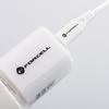 FORCELL F-ENERGY Kristály Színű GaN III VT-41 utazó töltő szilikon kábellel 1 x Type C + 1x USB A aljzattal, PD QC4.0 33W fehér - 2. kép
