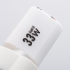 FORCELL F-ENERGY Kristály Színű GaN III VT-41 utazó töltő szilikon kábellel 1 x Type C + 1x USB A aljzattal, PD QC4.0 33W fehér - 3. kép
