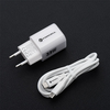 FORCELL F-ENERGY Kristály Színű GaN III VT-41 utazó töltő szilikon kábellel 1 x Type C + 1x USB A aljzattal, PD QC4.0 33W fehér - 4. kép