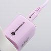FORCELL F-ENERGY Crystal Color GaN III VT-41 utazótöltő szilikon kábellel 1 x Type C + 1x USB A aljzatokkal, PD QC4.0 33W lila - 2. kép