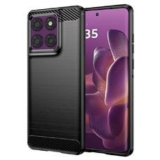  Techsuit - Karbonszilikon - Motorola Edge 60 Pro - Fekete tok