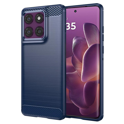 Techsuit - Szén Szilikon - Motorola Edge 60 Pro - Kék tok Techsuit - Szén Szilikon - Motorola Edge 60 Pro - Kék tok