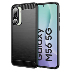 Techsuit - Karbónsilikón - Samsung Galaxy M56 - Čierne puzdro