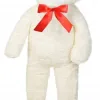 Teddy plüss maci, 100cm/ 1m fehér - 0. kép
