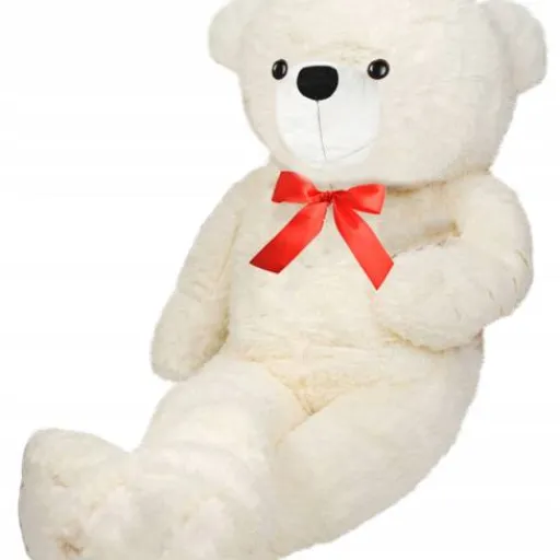 Teddy plüss maci, 100cm/ 1m fehér