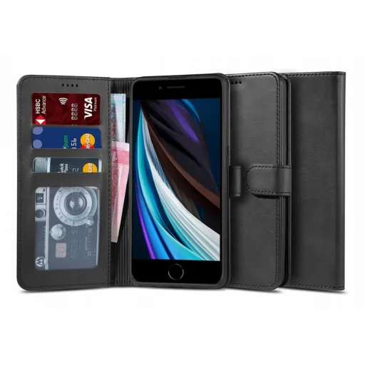 iPhone 7/8/SE 2020/SE 2022 Tech-Protect Wallet 2 fliptok fekete