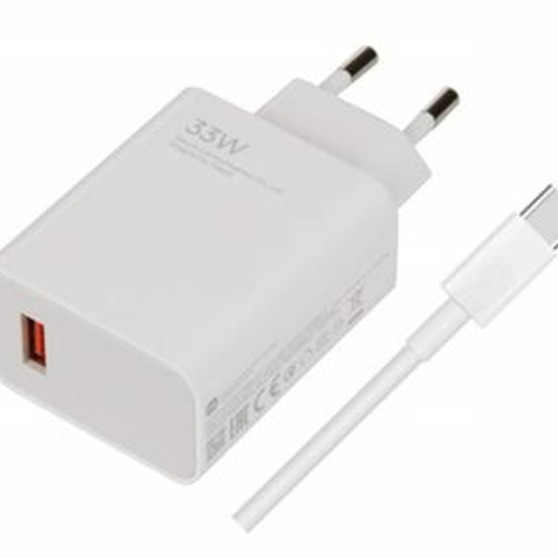 Xiaomi MDY-16-EF USB-A 33W hálózati töltő + USB-C kábel Fehér (Bulk),