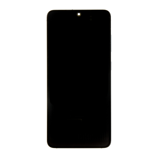 LCD kijelző + Érintő + Előlapi keret egység Samsung G980/G981 Galaxy S20 Cloud Blue Kamera nélkül (Szerviz csomag),