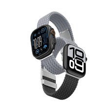 2 darabos AmazingThing Blend szíj készlet Apple Watch 45/46/49mm - Szürke-Fekete/Szürke
