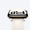AmazingThing Class Band bőrszíj Apple Watch 45 / 46 / 49 mm - Világos Bézs - 3. kép