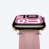 AmazingThing Class Band bőrszíj Apple Watch 45/46/49 mm - Rózsaszín - 3. kép