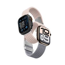 2 darabos AmazingThing Blend szíj szett Apple Watch 45/46/49mm - Pink-Szürke/Rózsaszín