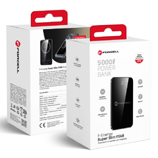 FORCELL F-ENERGY F5K8 Szuper Vékony powerbank MagSafe-kompatibilis PD3.0 QC4.0 15W 5000 mAh fekete