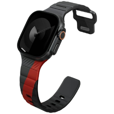 Uniq Stride De Rubber szíj Apple Watch 44 / 45 / 46 / 49 mm - Szürke