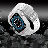 Protect Strap Band tok Apple Watch 9 / 8 / 7 / 6 / 5 / 4 / 3 / 2 / SE / SE2 (41 / 40 / 38mm) Páncél tok órához Átlátszó - 4. kép