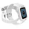 Protect Szíj és Tok Apple Watch 9 / 8 / 7 / 6 / 5 / 4 / 3 / 2 / SE / SE2 (41 / 40 / 38mm) Szíj Páncélozott Tok Óra Fehér - 1. kép