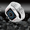 Protect Szíj és Tok Apple Watch 9 / 8 / 7 / 6 / 5 / 4 / 3 / 2 / SE / SE2 (41 / 40 / 38mm) Szíj Páncélozott Tok Óra Fehér - 4. kép