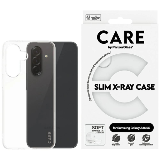 CARE by PanzerGlass Fashion X-Ray Samsung Galaxy A36 5G tok - Átlátszó CARE by PanzerGlass Fashion X-Ray Samsung Galaxy A36 5G tok - Átlátszó