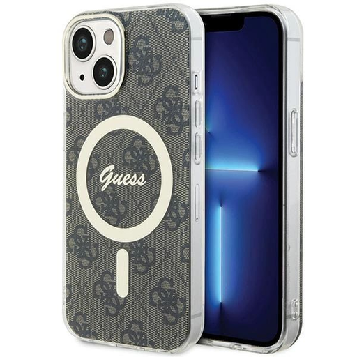 Guess IML 4G MagSafe iPhone 15 Plus tok - Barna Guess IML 4G MagSafe iPhone 15 Plus tok - Barna
