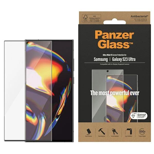 PanzerGlass Ultra-Wide Fit üvegfólia Samsung Galaxy S23 Ultra S918-hoz PanzerGlass Ultra-Wide Fit üvegfólia Samsung Galaxy S23 Ultra S918-hoz