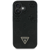 Guess Grained Hot Stamp Peony Triangle Logo MagSafe iPhone 16 tok - Fekete - 1. kép