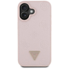 Guess Grained Hot Stamp Peony Triangle Logo MagSafe iPhone 16 tok - Pink - 1. kép
