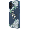 Guess Grained Roses Big 4G logós tok iPhone 16-hoz - kék - 0. kép