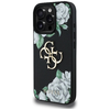 Guess Grained Roses Big 4G logós tok iPhone 16 Pro Max - fekete tok - 0. kép