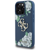 Guess Grained Roses Big 4G logós tok iPhone 16 Pro Max - kék tok - 0. kép