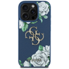Guess Grained Roses Big 4G logós tok iPhone 16 Pro Max - kék tok - 1. kép