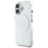 Guess IML Metal Colored Circle Classic Logo MagSafe tok iPhone 16 - fehér - 0. kép