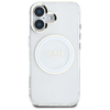 Guess IML Metal Colored Circle Classic Logo MagSafe tok iPhone 16 - fehér - 1. kép