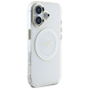 Guess IML Metal Colored Circle Classic Logo MagSafe tok iPhone 16 - fehér - 2. kép