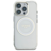 Guess IML Metal Colored Circle Classic Logo MagSafe tok iPhone 16 Pro számára - fehér - 1. kép