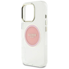 Guess IML Metal Colored Circle Classic Logo MagSafe tok iPhone 16 Pro Max - rózsaszín tok - 4. kép