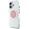 Guess IML Metal Colored Circle Classic Logo MagSafe iPhone 16 tok - Rózsaszín - 0. kép