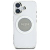 Guess IML Metal Colored Circle Classic Logo MagSafe tok iPhone 16 - szürke tok - 1. kép