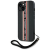 Karl Lagerfeld Saffiano Athleisure Stripes Cord iPhone 15 tok - Piros tok - 0. kép