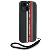 Karl Lagerfeld Saffiano Athleisure Stripes Cord iPhone 15 tok - Piros tok - 1. kép