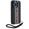 Karl Lagerfeld Saffiano Athleisure Stripes Cord iPhone 15 Pro tok - Piros - 1. kép