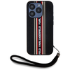 Karl Lagerfeld Saffiano Athleisure Stripes Cord iPhone 15 Pro Max tok - Piros - 0. kép