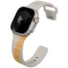 Uniq Stride De Rubber szíj Apple Watch 44 / 45 / 46 / 49 mm - Bézs