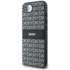 DKNY Repeat Texture Minta Tonalitású Csíkkal tok iPhone 16e - fekete - 0. kép