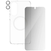 CARE by PanzerGlass Flagship 3 az 1-ben Tok + Privacy Üvegfólia + Kamera Védőfólia Samsung Galaxy S25 Edge - átlátszó tok - 1. kép