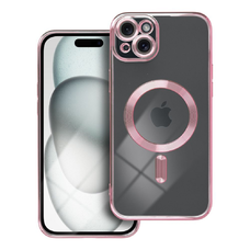 ELECTRO MAG COVER tok, kompatibilis a MagSafe-fel iPhone 15 Plus rose gold
