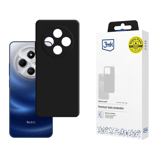 3mk Szilikon Tok Xiaomi Redmi 14C / Xiaomi Redmi A4 5G - Fekete tok 3mk Szilikon Tok Xiaomi Redmi 14C / Xiaomi Redmi A4 5G - Fekete tok