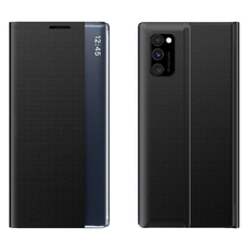 Új Sleep Case tok állvány funkcióval és fliptokkal a Poco M4 Pro 5G-hez fekete tok