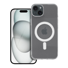 IPHONE 15 Plus átlátszó tok 2 mm, MagSafe kompatibilis (kameravédelem) átlátszó