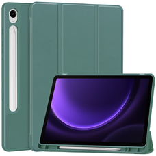  Techsuit - Flex Trifold (ceruzatartóval) - Samsung Galaxy Tab S10 FE Plus - Zöld tok